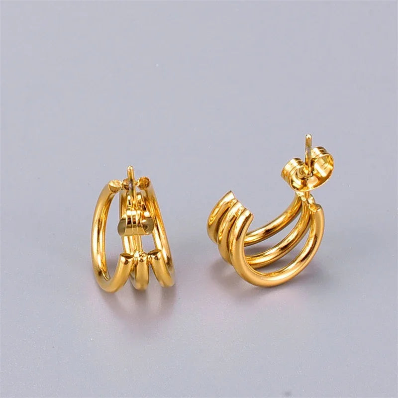 [GALE]Cradle Gold Earrings
