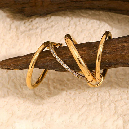 [GALE]Christabel Diamond Ring Stack