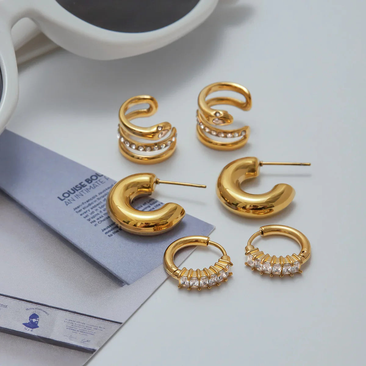 [GALE]Orielle Staple Gold Earrings Bundle