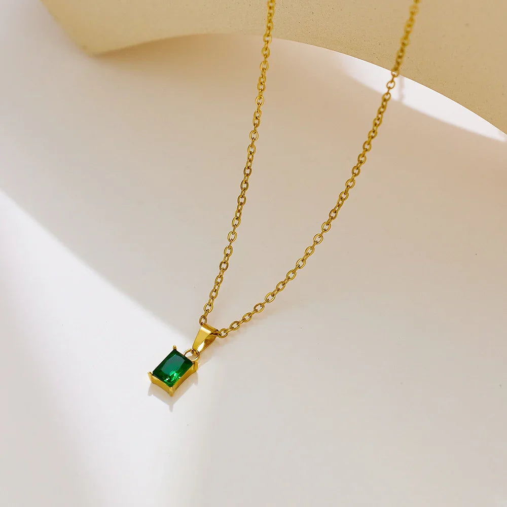 [GALE]Emi Green Necklace