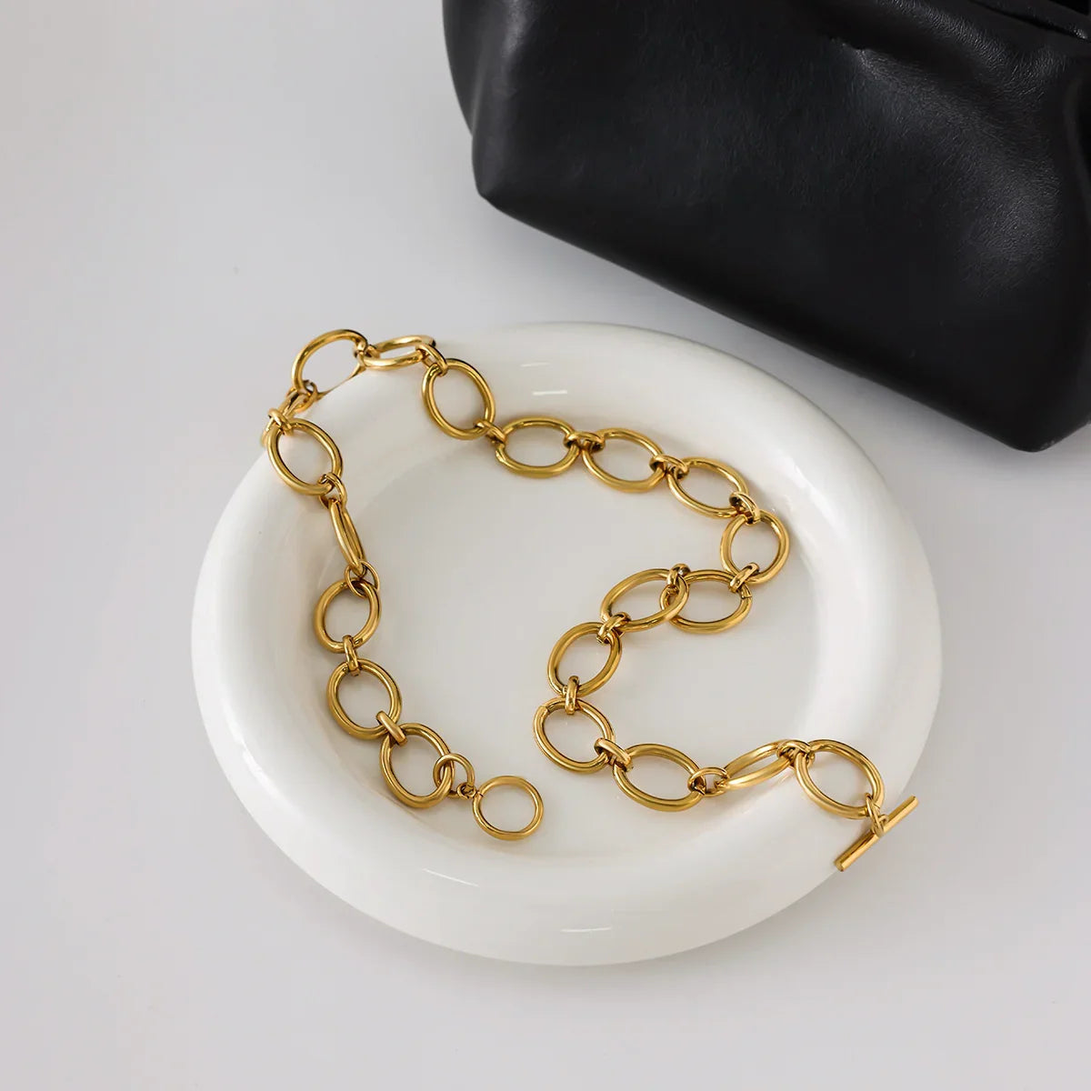 [GALE]Cielle Chunky Gold Chain Necklace