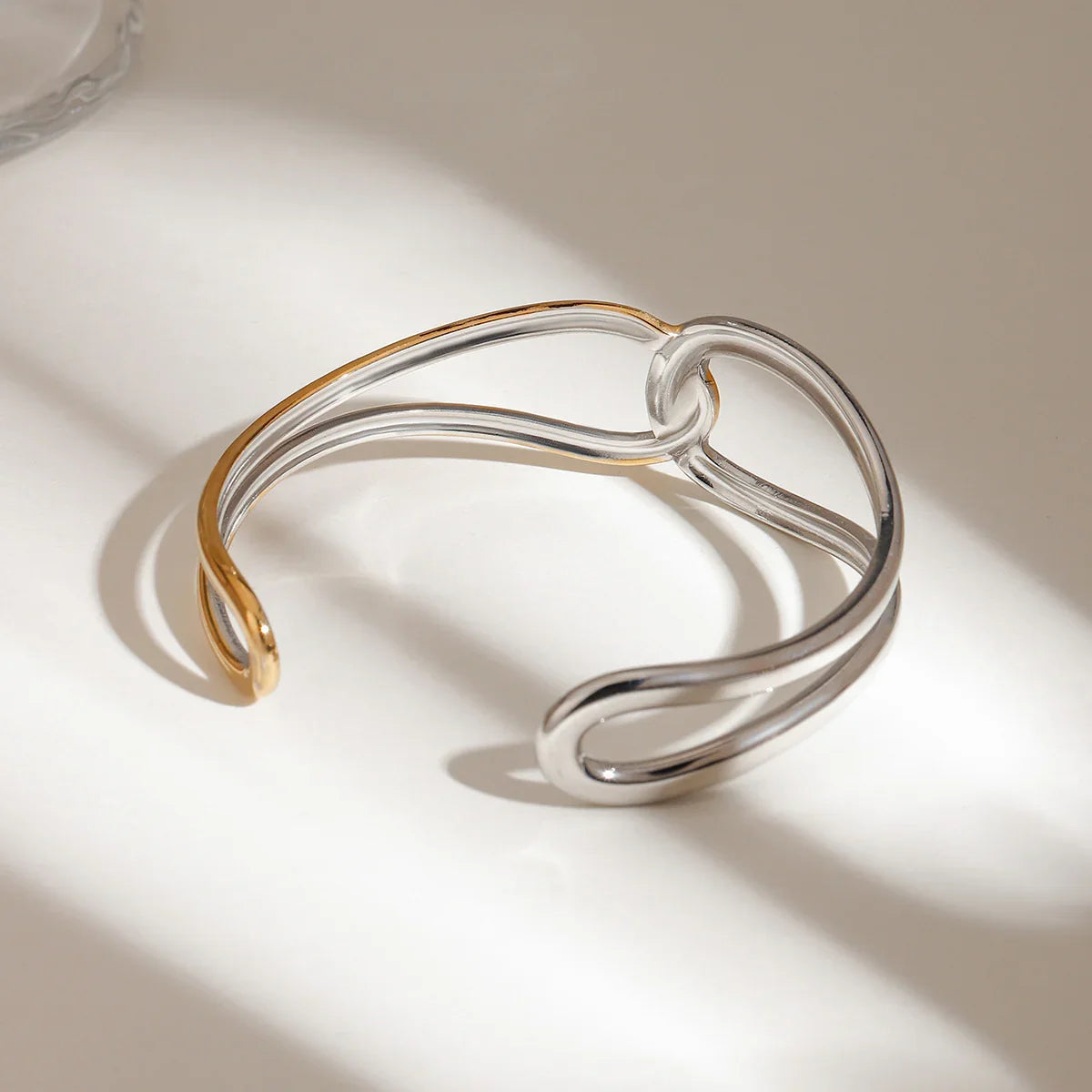 [GALE]Noria Two Tone Gold Bangle