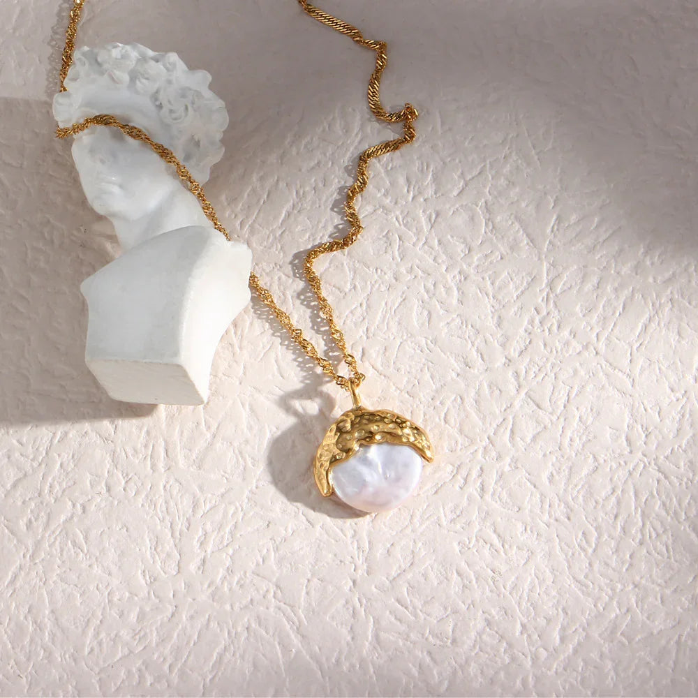 [GALE]Kimberly Pearl Necklace