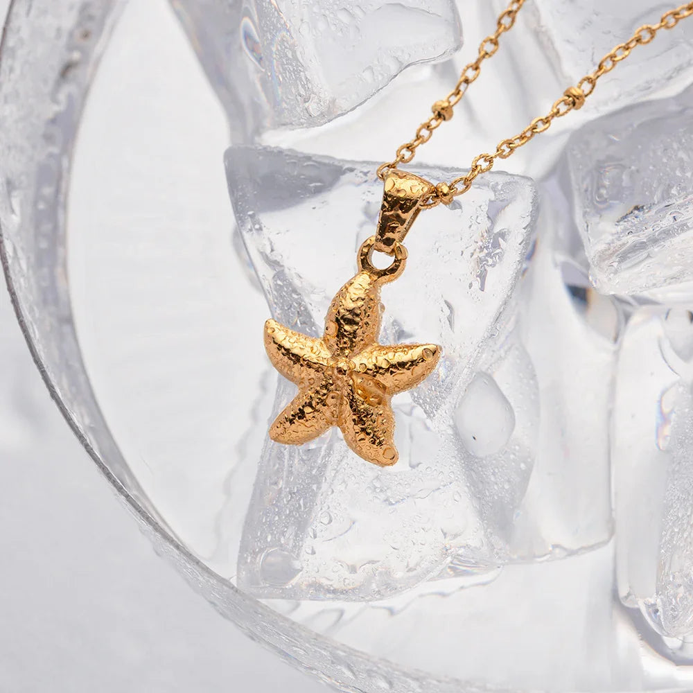 [GALE]Emmie Gold Starfish Pendant