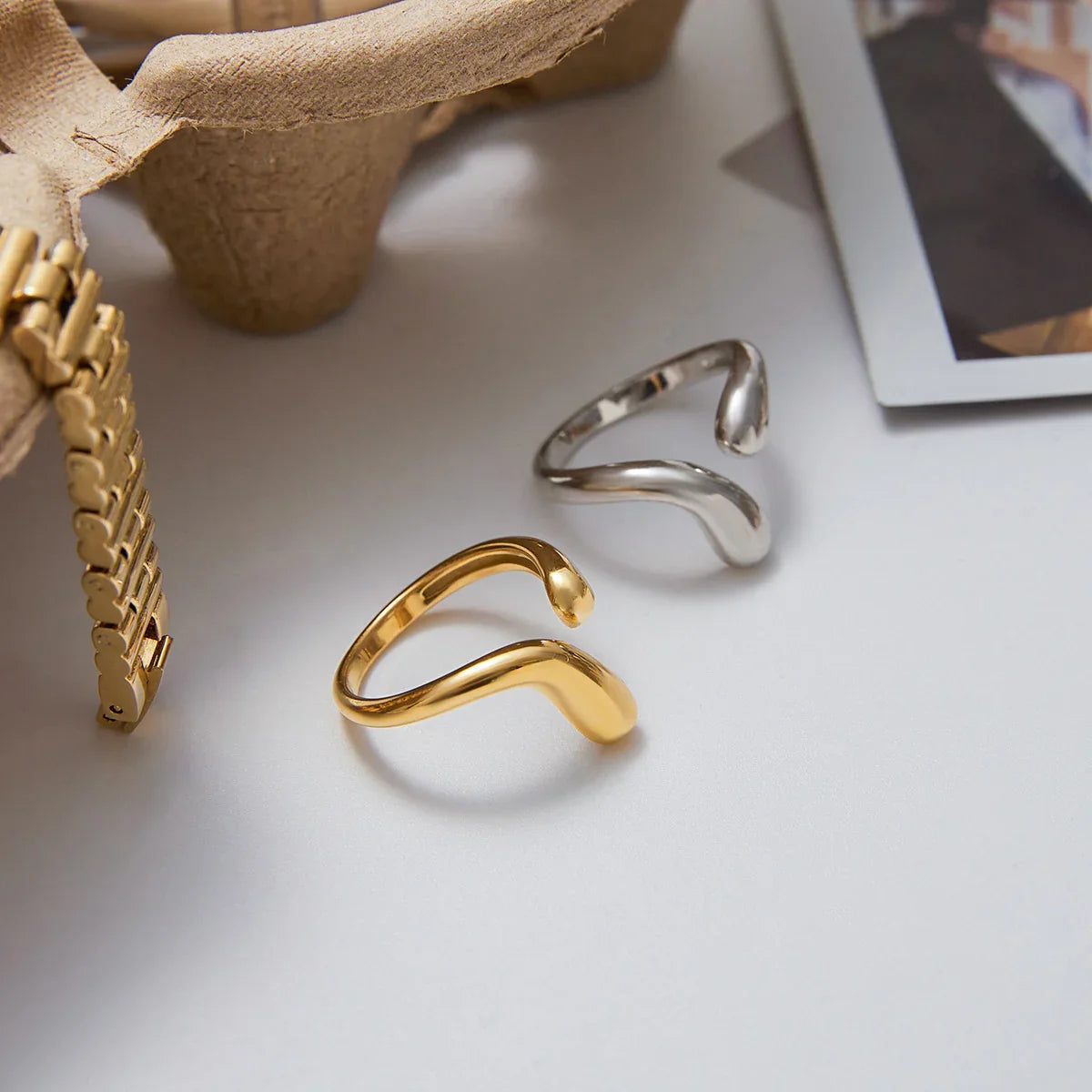 [GALE]Diane Twisted Band Ring