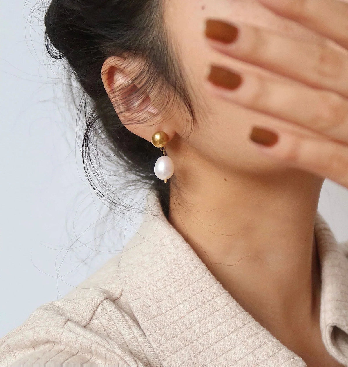 [GALE]Cornelia Freshwater Pearl Earrings