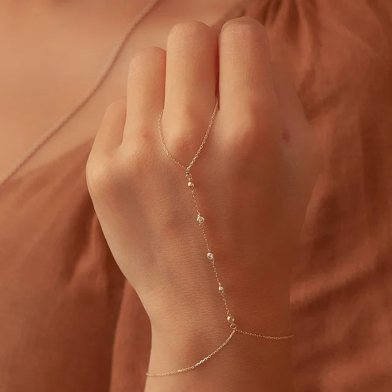 [GALE]Evelyne Gold Chain Bracelet