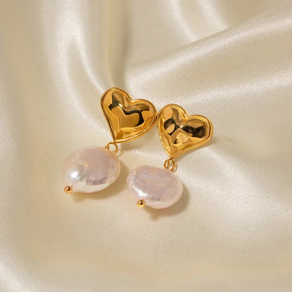 [GALE]Blanche Freshwater Pearl Earrings