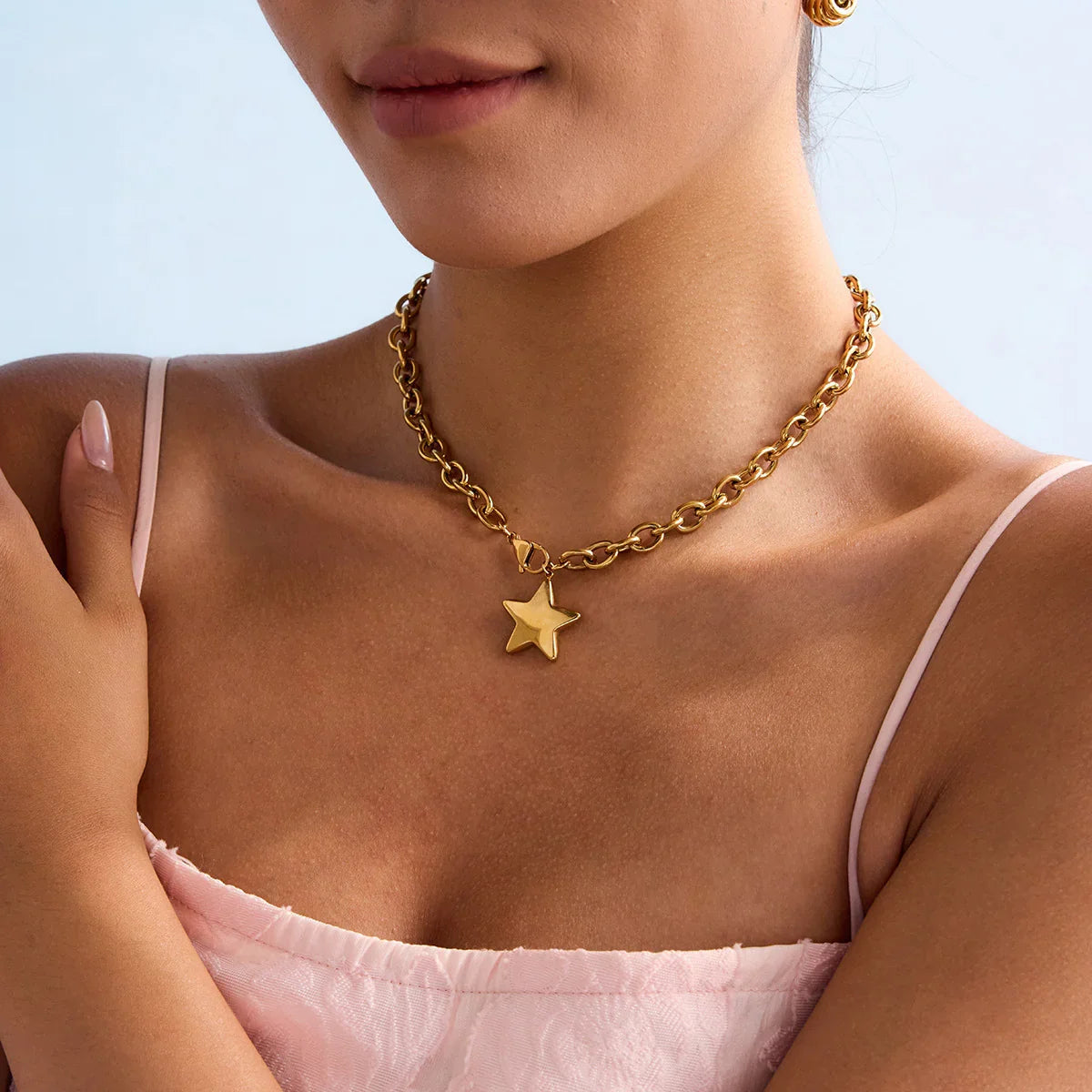 [GALE]Stellaria Gold Star Pendant
