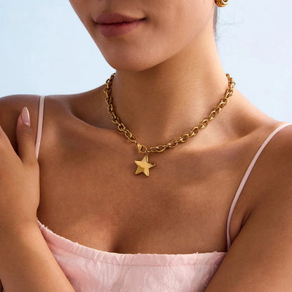 [GALE]Stellaria Gold Star Pendant