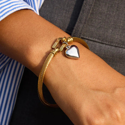 [GALE]Solenne Twisted Band Gold Bracelet