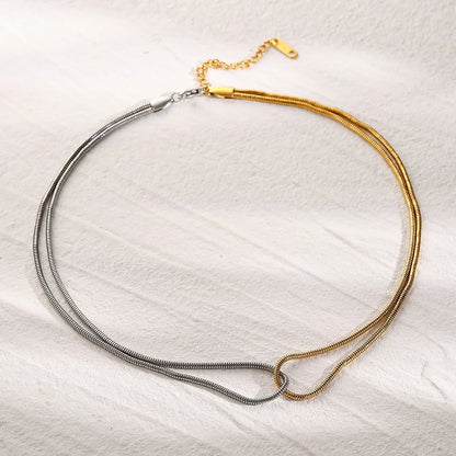 [GALE]Talia Two Tone Necklace