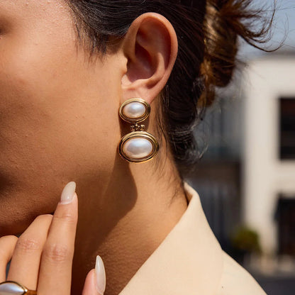 [GALE]Winnie Freshwater Pearl Earrings