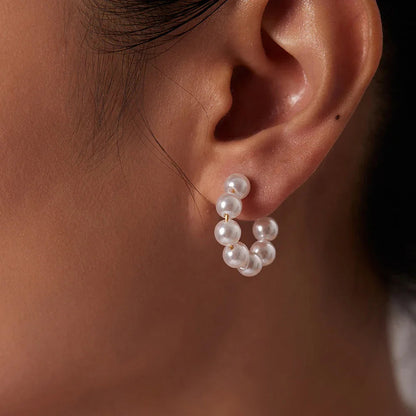 [GALE]Nina Pearl Earrings