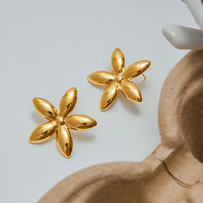 [GALE]Monica Floral Gold Earrings