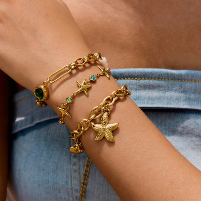 [GALE]Melanie Emerald Pearl Bracelet