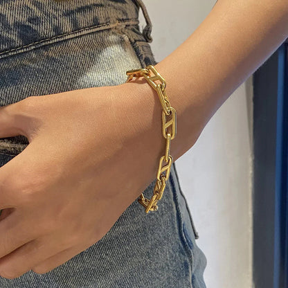 [GALE]Melissa Gold Chain Bracelet
