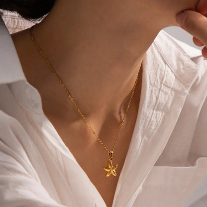 [GALE]Emmie Gold Starfish Pendant