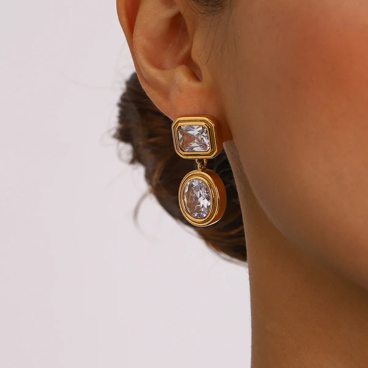 [GALE]Amanda Diamond Earrings