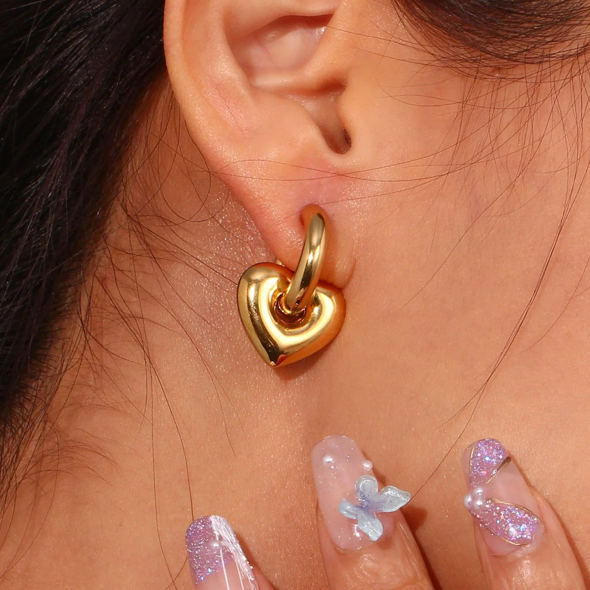 [GALE]Aria's Arrow Gold Earrings