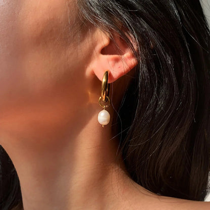 [GALE]Stella Pearl Earrings