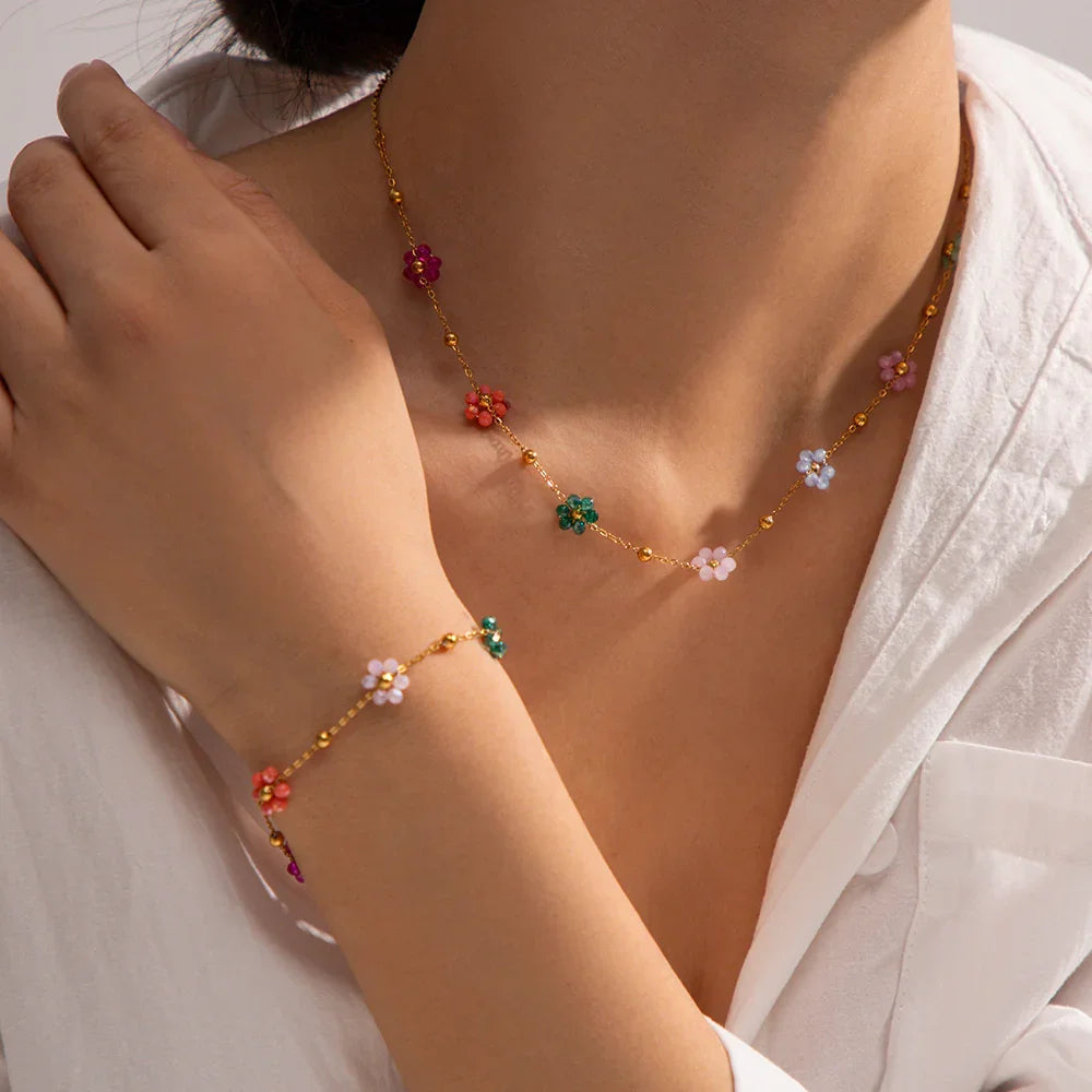 [GALE]Azalea Floral Gold Bracelet
