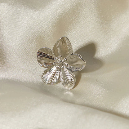 [GALE]Alina Silver Petal Ring