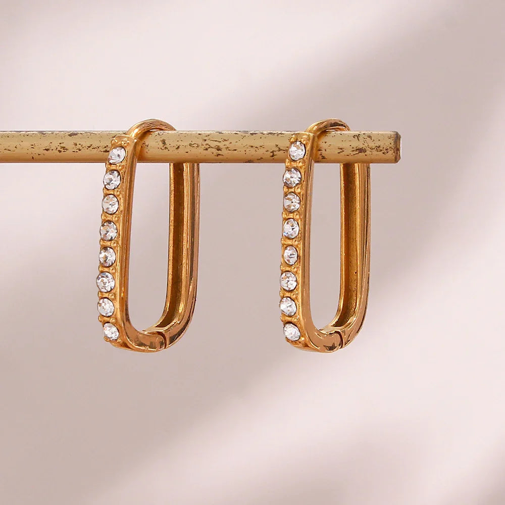 [GALE]Maya Gold Hoop Earrings