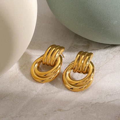 [GALE]Luna Layered Hoop Earrings