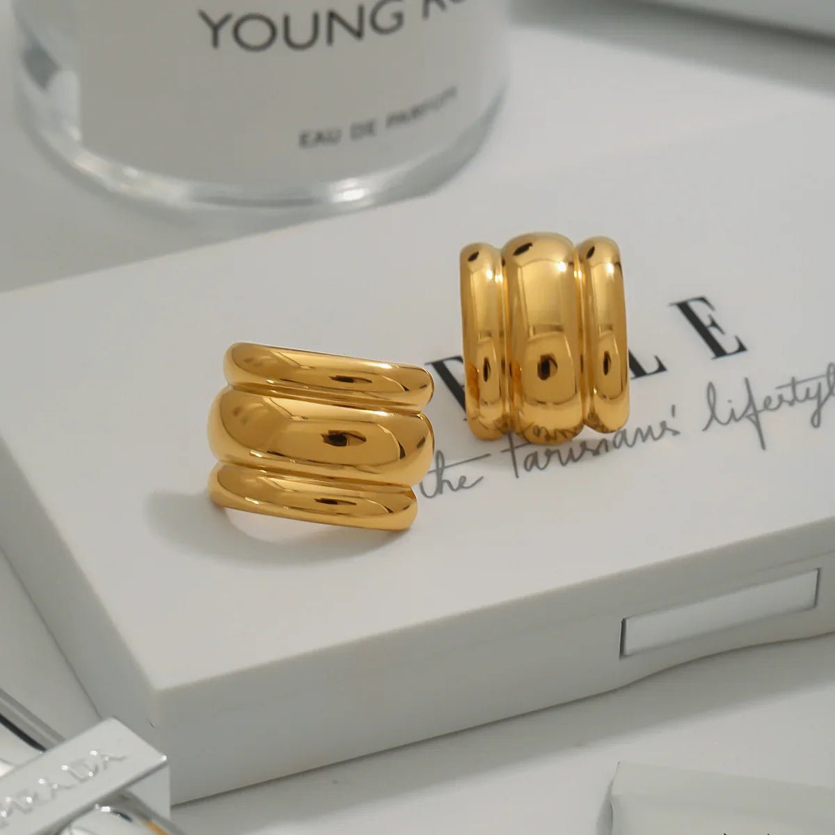 [GALE]Angela Gold Arch Earrings