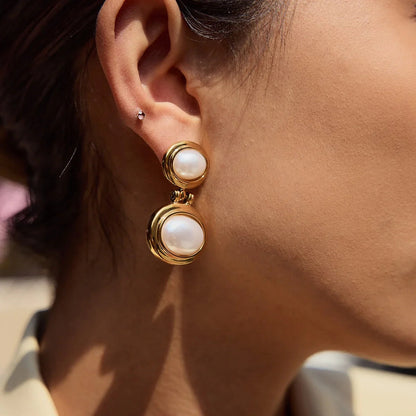 [GALE]Winnie Freshwater Pearl Earrings