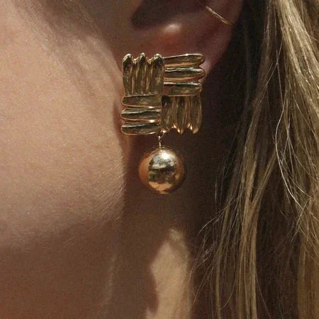 [GALE]Alba Gold Earrings