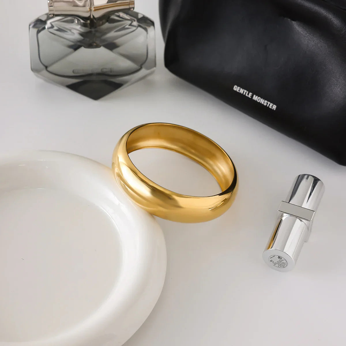 [GALE]Maelis Smooth Gold Bangle