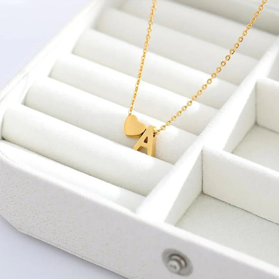 [GALE]Ria Initial Letter Gold Necklace