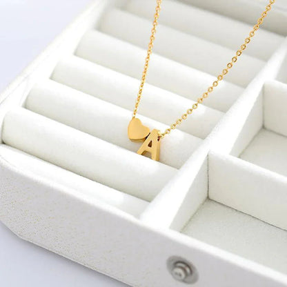 [GALE]Ria Initial Letter Gold Necklace