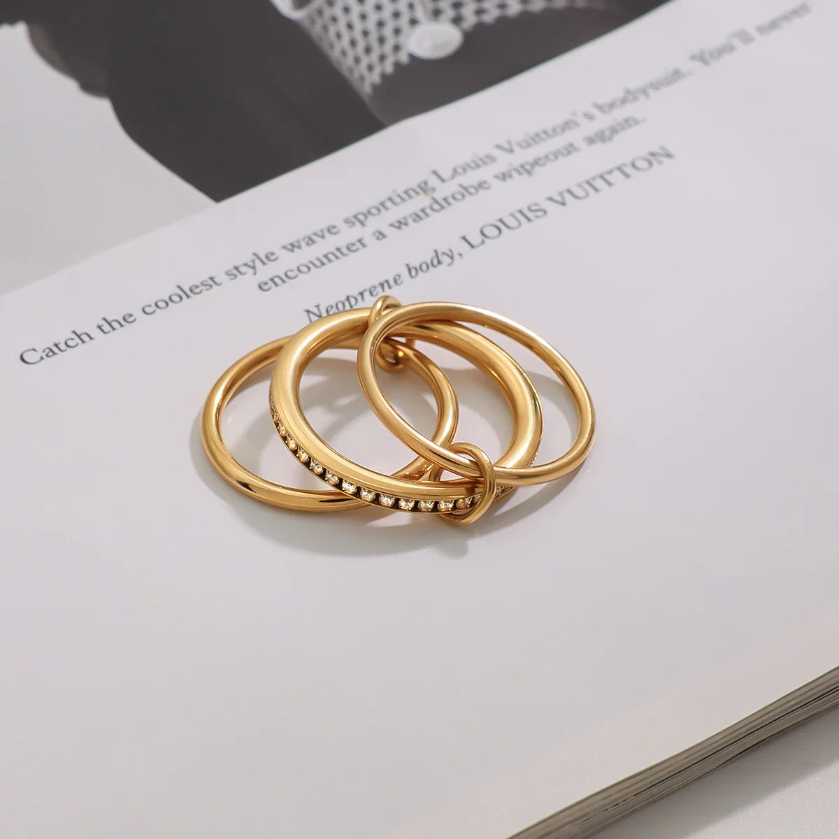 [GALE]Divine Diamond Ring Stack