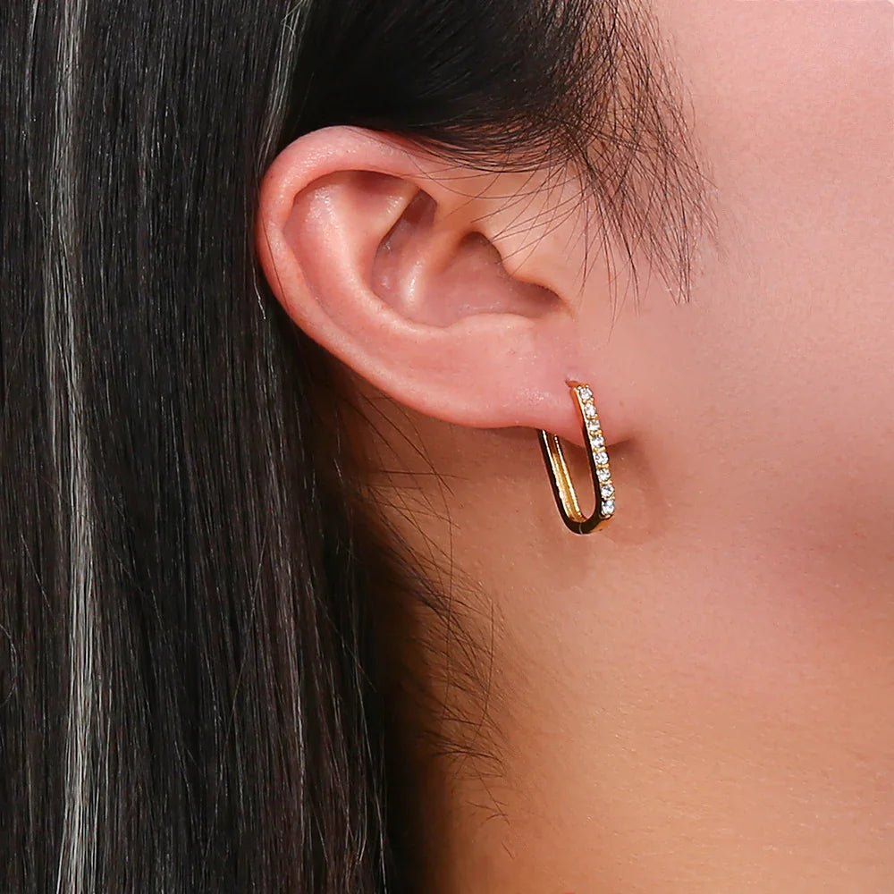[GALE]Maya Gold Hoop Earrings