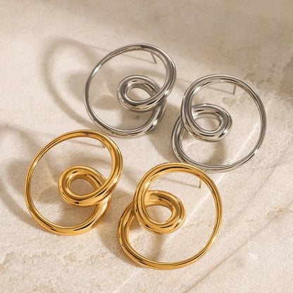[GALE]Angelique Golden Twist Earrings
