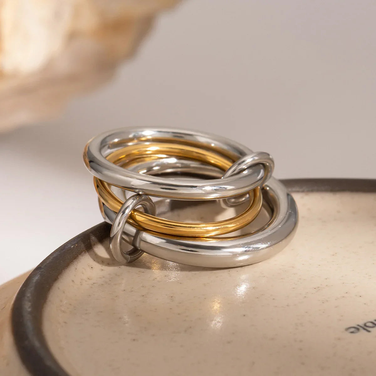 [GALE]Canaria Stacked Ring