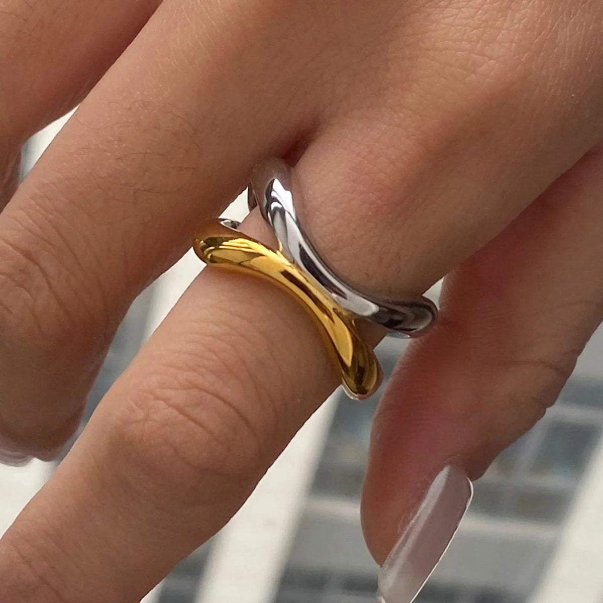 [GALE]Deanna Gold Intertwined Ring