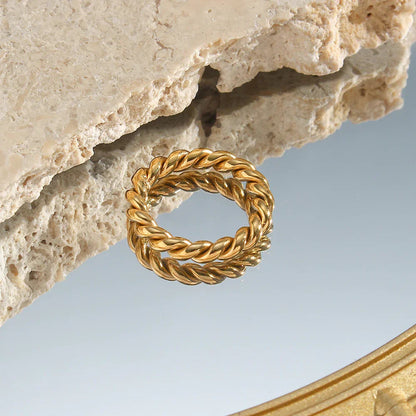 [GALE]Melody Gold Twist Ring