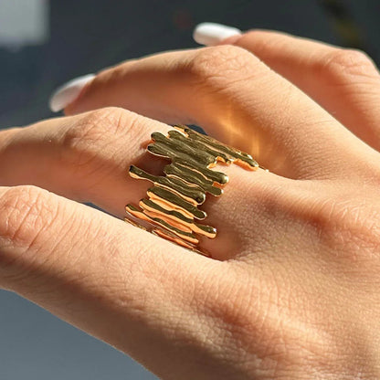 [GALE]Zoella Abstract Gold Ring