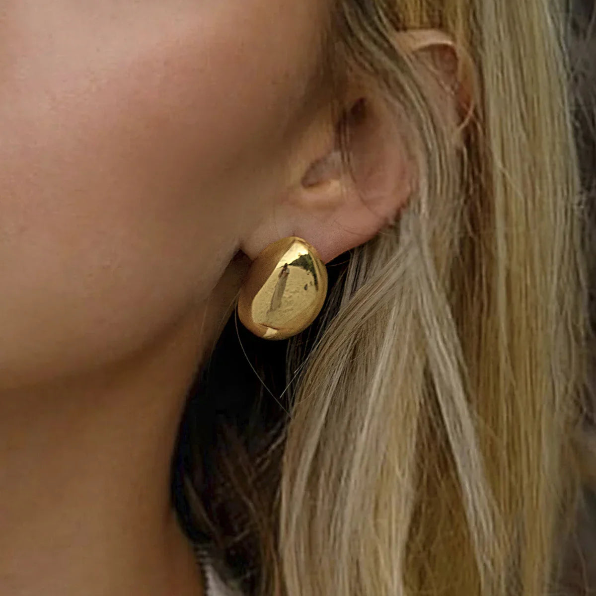 [GALE]Callista Gold Bean Earrings