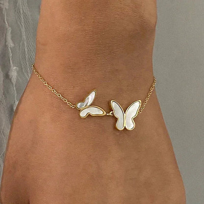 [GALE]Blaire Butterfly Pearl Bracelet