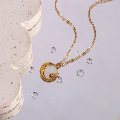 [GALE]Evangeline Lunar Gold Necklace