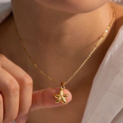 [GALE]Emmie Gold Starfish Pendant