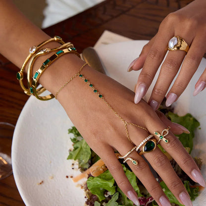 [GALE]Joy Diamond Knot Gold Ring