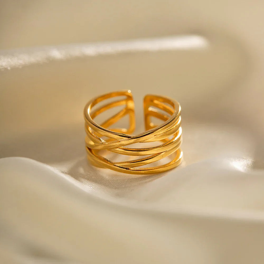 [GALE]River Gold Ring