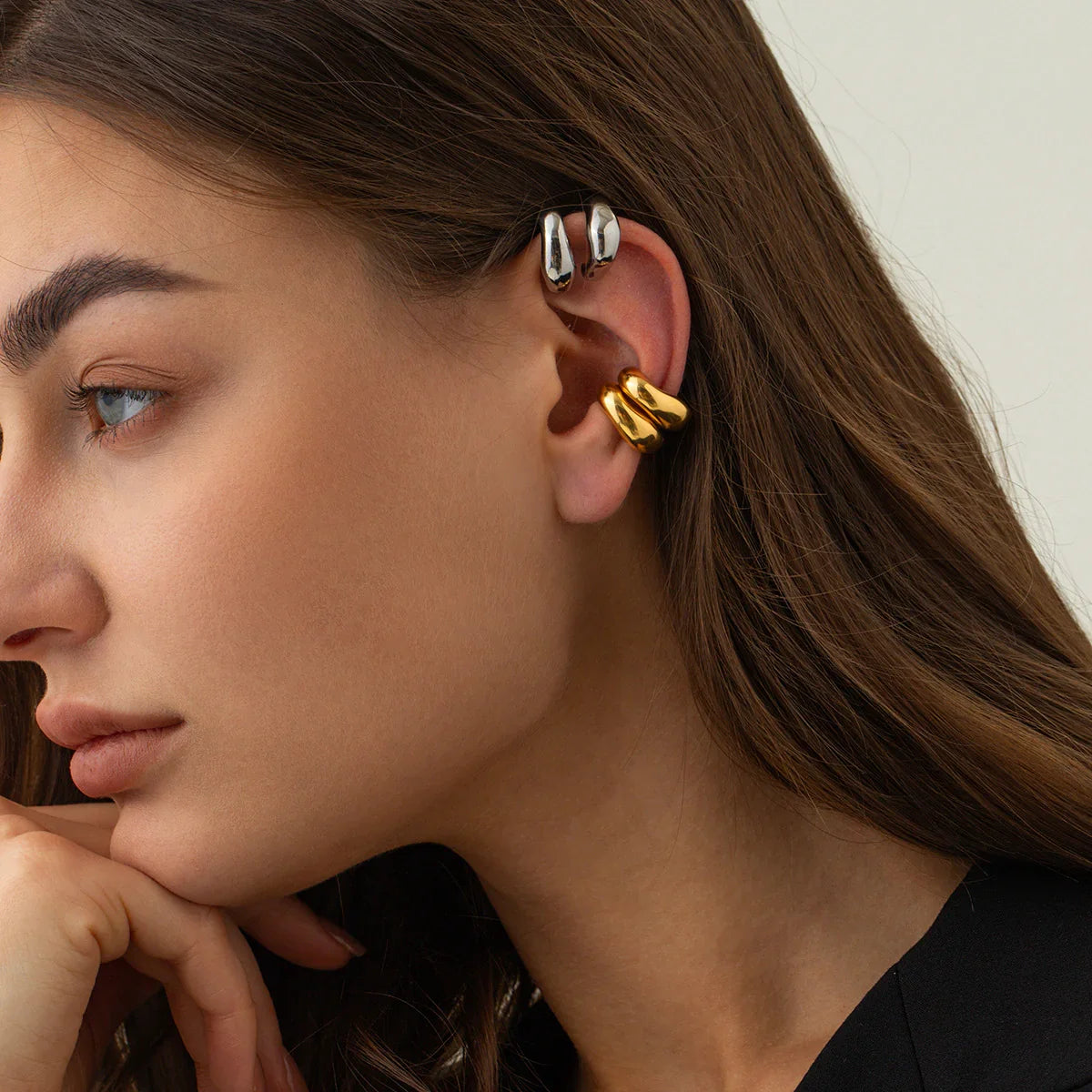 [GALE]Fabienne Gold Ear Cuffs
