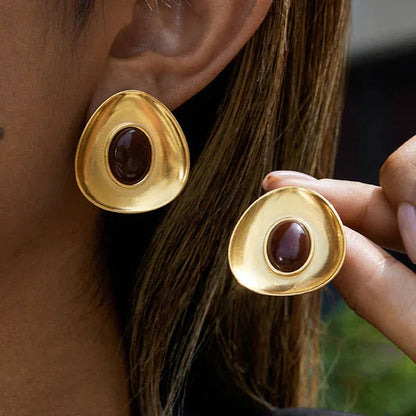 [GALE]Orissa Gold Enamel Earrings